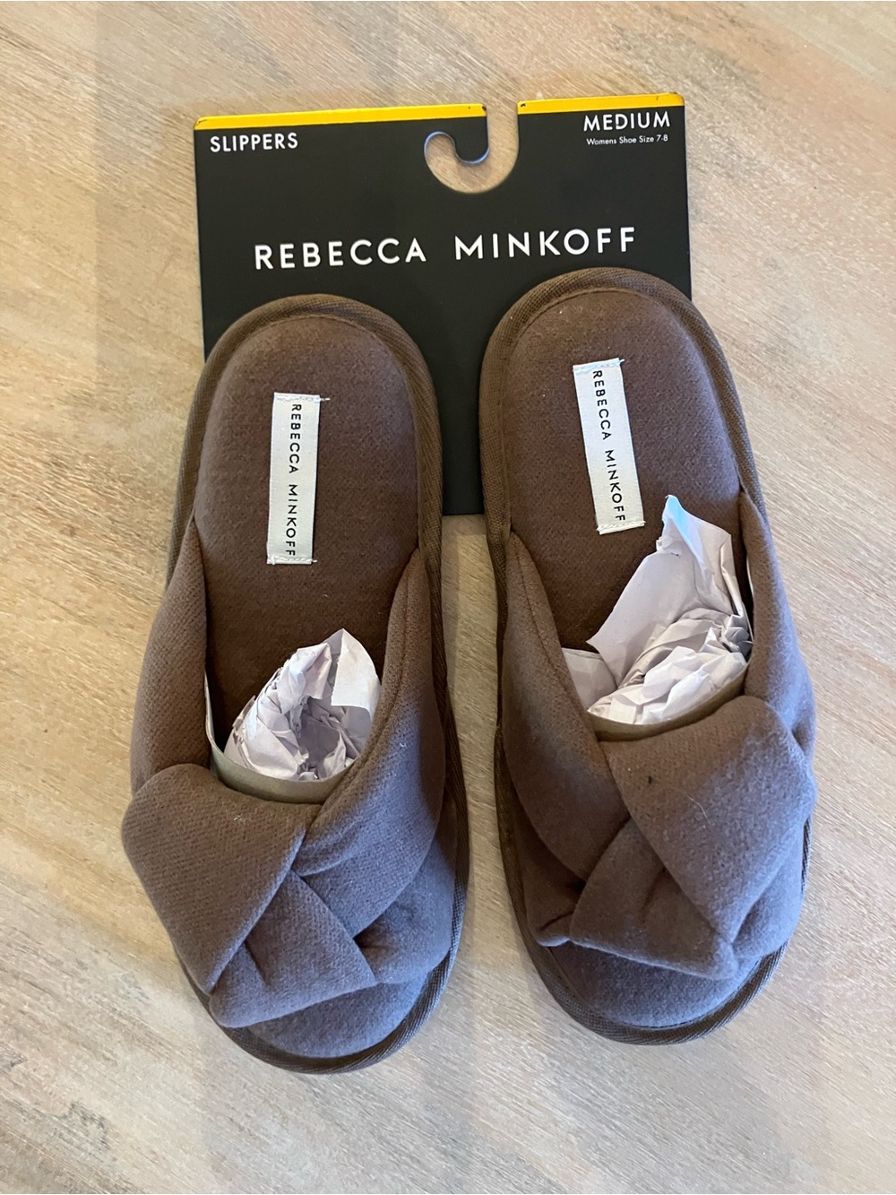 Rebecca Minkoff Knotted House Slippers - Brown
